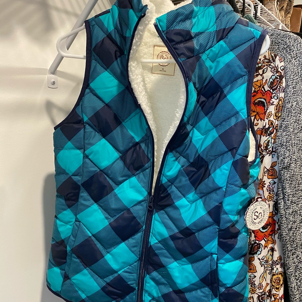 Sherpa lined vest